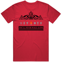 You'll Never Walk Alone Soccer Football Mens Cotton Tee T Shirt