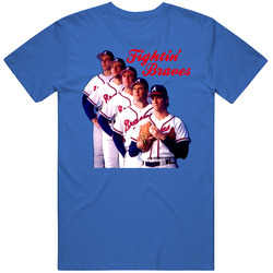 Braves Pitching Staff Glavin Smoltz Maddox Mens Cotton Tee T Shirt