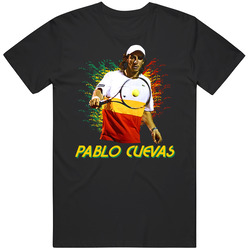 Pablo Cuevas Uruguay Tennis Mens Cotton Tee T Shirt