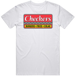 Checkers Resaurant Logo Mens Cotton Tee T Shirt