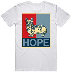 Cardigan Welsh Corgi Custom Dog Breed Hope Parody Mens Cotton Tee T Shirt