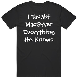 Macgyver Classic Tv Show Ammo Mens Cotton Tee T Shirt