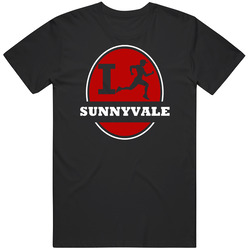 I Run Sunnyvale Jogging Running Mens Cotton Tee T Shirt