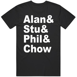 Alan & Stu & Phil & Chow The Hangover Movie Fan Mens Cotton Tee T Shirt