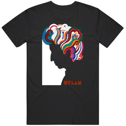 Bob Dylan Logo Milton Glaser's Sketch Mens Cotton Tee T Shirt