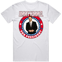 Jimmy Kimmel For President Talk Show Host Celeb Fan Election Mens Cotton Tee T Shirt