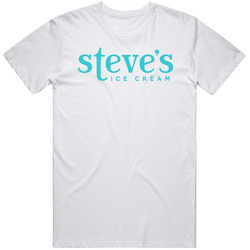 Steve's Best Ice Cream Brand Dessert Treat Logo Mens Cotton Tee T Shirt
