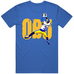 Obj Odell Beckham Jr Touchdown Football Fan Royal Blue Mens Cotton Tee T Shirt