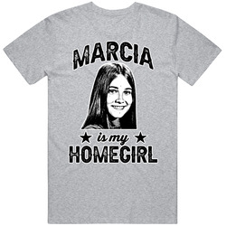 Marcia Brady The Brady Bunch Is My Homegirl Female Tv Character Fan Mens Cotton Tee T Shirt