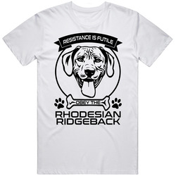 Rhodesian Ridgeback Resistance Is Futile Obey The Dog Animal Lovers Mens Cotton Tee T Shirt