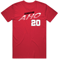 Sebastian Aho 20 Favorite Player Carolina Hockey Fan Mens Cotton Tee T Shirt