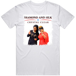 Diamond And Silk Crystal Clear Mens Cotton Tee T Shirt