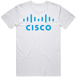 Cisco Systems Nasdaq Company Logo Employee Fan Mens Cotton Tee T Shirt