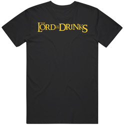 The Lord Of The Drinks Parody Funny Mens Cotton Tee T Shirt