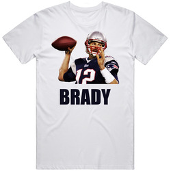 Tom Brady Football Mens Cotton Tee T Shirt