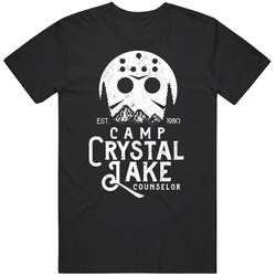 Camp Crystal Lake Counselor Friday The 13th Horror Movie Mens Cotton Tee T Shirt