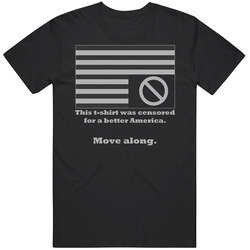 Censored Funny Better America Mens Cotton Tee T Shirt