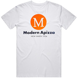 Modern Apizza Best American Pizza Mens Cotton Tee T Shirt