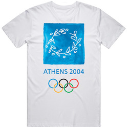 Athens 2004 Summer Olympics Mens Cotton Tee T Shirt