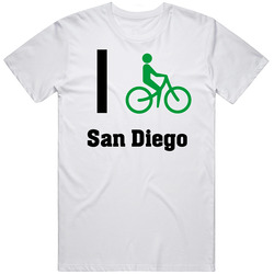 I Bike San Diego Custom Mens Cotton Tee T Shirt