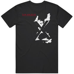 X Los Angeles Album Music Mens Cotton Tee T Shirt