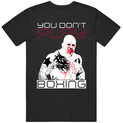 Jeff Monson Mma Fighter Boxer Poster Bloody Don't Play Boxing Fan Mens Cotton Tee T Shirt