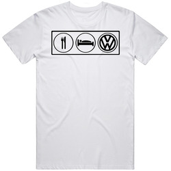 Eat Sleep Volkswagen Mens Cotton Tee T Shirt