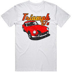 Red 1966 Triumph Gt6 Vintage Retro Cool Car Mens Cotton Tee T Shirt