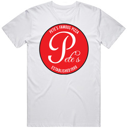 Petes Famous Pizza Philadelphia Restaurant Mens Cotton Tee T Shirt