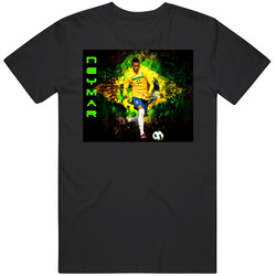 Neymar Da Silva Brazil Soccer Mens Cotton Tee T Shirt