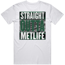 New York Metlife Stadium Straight Outta Stadium Football Fan Mens Cotton Tee T Shirt