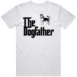 Alaskan Malamute Custom Dog Breed The Dogfather Mens Cotton Tee T Shirt