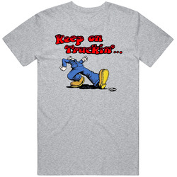 Keep On Truckin' Retro Robert Crumb Vintage Mens Cotton Tee T Shirt