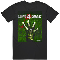 Valve Left 4 Dead Zombie Video Game Gaming Gamer Fan Worn Look Mens Cotton Tee T Shirt