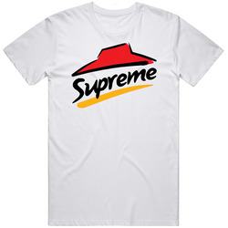 Pizza Hut Designer Logo Parody Funny Mens Cotton Tee T Shirt