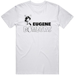 Eugene Bombers Cfl Continental Football League Vintage Team Logo Mens Cotton Tee T Shirt