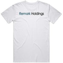 Remark Holdings Inc Nasdaq Company Logo Employee Fan Mens Cotton Tee T Shirt