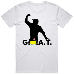 Tiger Woods Goat Golfing Great Fan Mens Cotton Tee T Shirt