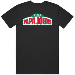 Papa John's Restaurant Foodie Tour Brand Logo Fan Mens Cotton Tee T Shirt