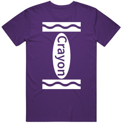 Violet Crayon Funny Halloween Costume Mens Cotton Tee T Shirt