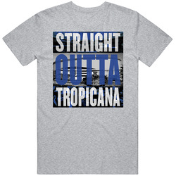 Tampa Bay Tropicana Field Straight Outta Ball Park Baseball Fan Mens Cotton Tee T Shirt