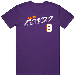 Rajon Rondo 9 Favorite Player Los Angeles L Basketball Fan Mens Cotton Tee T Shirt