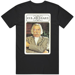 Colonel Mustard Clue Mystery Board Game Character Card Mens Cotton Tee T Shirt