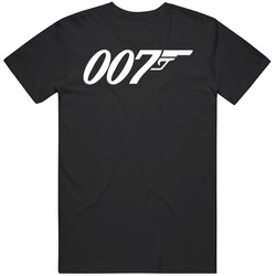 James Bond Gun Logo Mens Cotton Tee T Shirt
