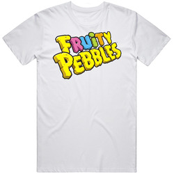 Fruity Pebbles Logo Greatest Cereal Of All Time Breakfast Fan Foodie Mens Cotton Tee T Shirt