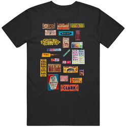 Retro Old School Penny Candy Mashup Vintage Look Mens Cotton Tee T Shirt