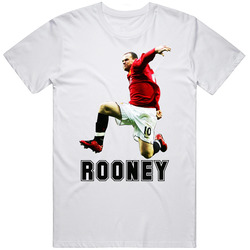 Wayne Rooney Soccer Mens Cotton Tee T Shirt