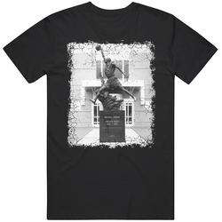 Michael Jordan Statue Distressed Mens Cotton Tee T Shirt