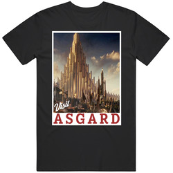 Visit Asgard Fictional Destinations Fan Mens Cotton Tee T Shirt