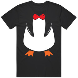 Bow Tie Penguin Funny Costume Mens Cotton Tee T Shirt